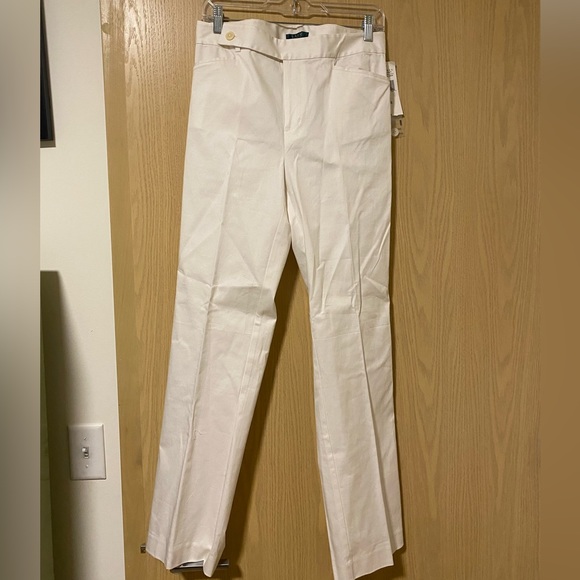 VINTAGE RALPH LAUREN CHINOS WHITE Y2K NWT - Picture 1 of 5